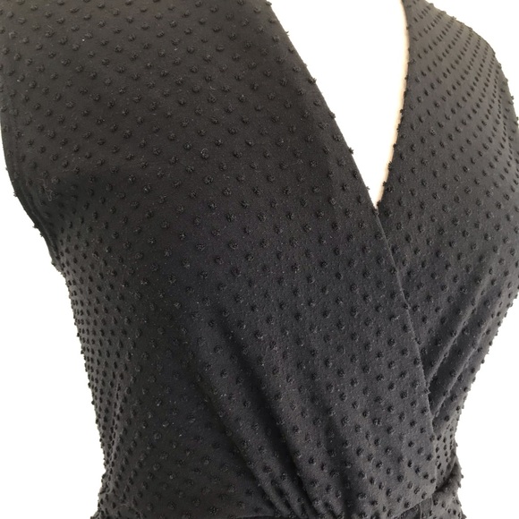 Anthropologie Deletta Swiss Dot Wrap Tank Top - Picture 6 of 9
